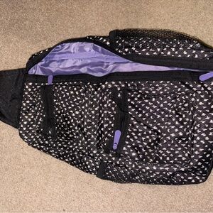 Thirty-One Black and Purple Backpack